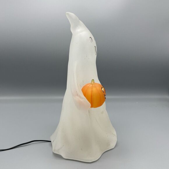 Vtg Ghost Light Up Dept 56 Acrylic Blow Mold Color Changing Halloween Decor 12"T - Picture 13 of 17